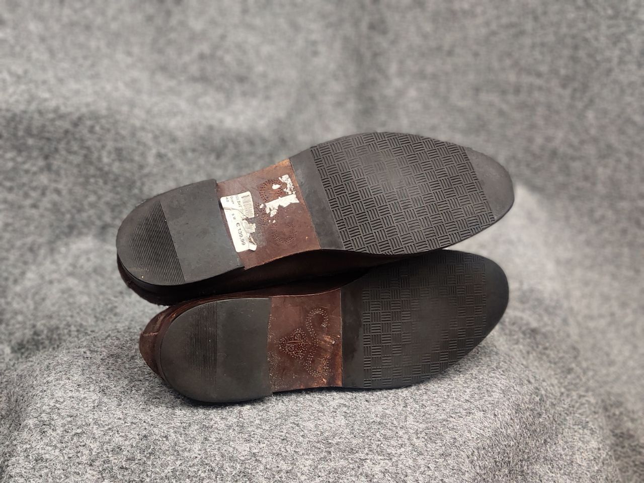 Vintage Gordon Bros Design Brown suede monk shoes with two straps Size US 12 / EU 45 - 17 Thumbnail