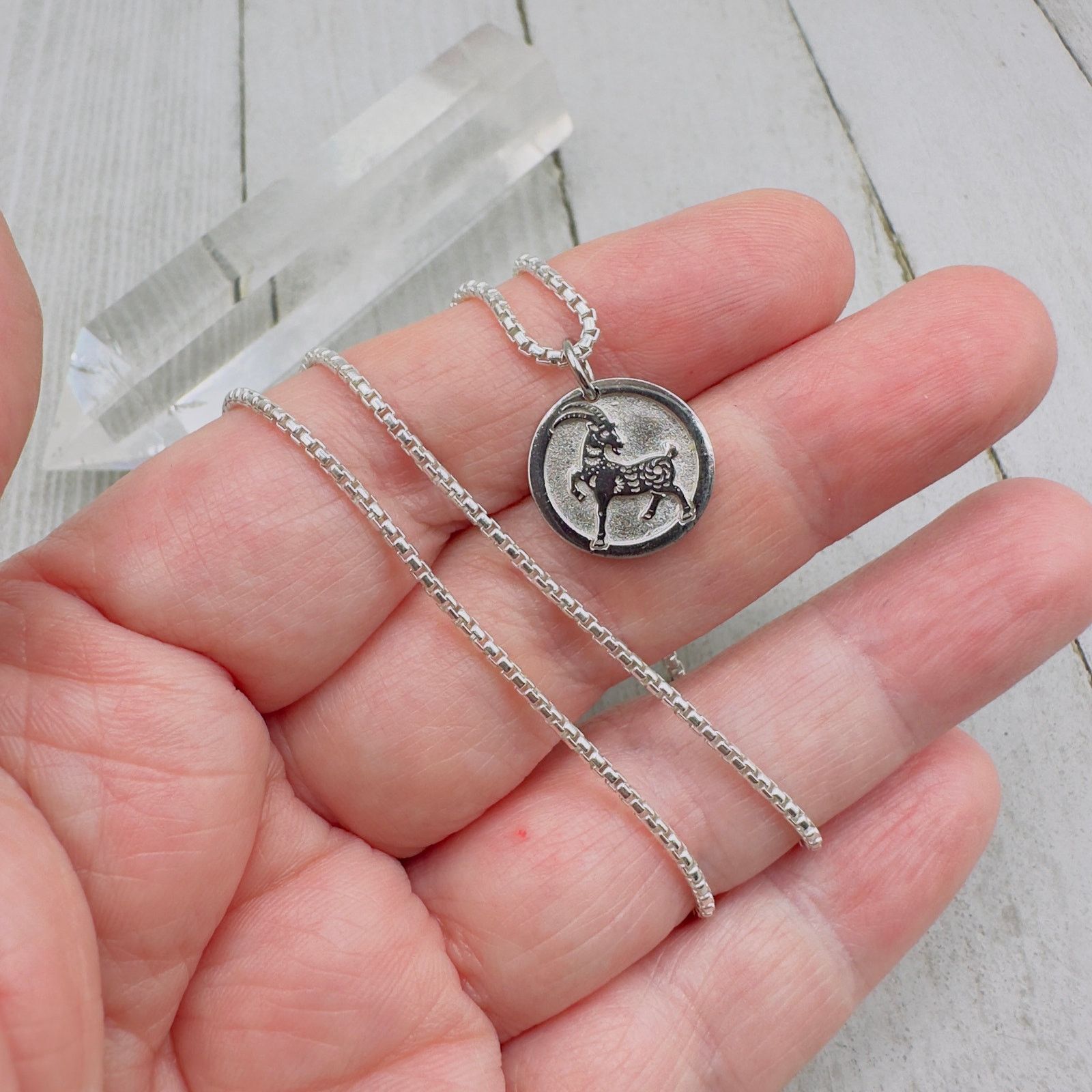 The Unbranded Brand Chinese Zodiac Year of The Goat 925 Silver Necklace Size ONE SIZE - 8 Thumbnail