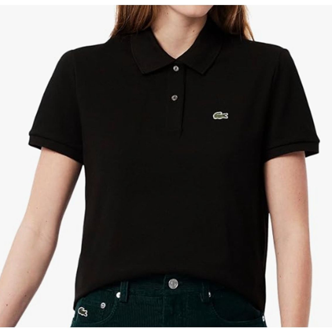 Lacoste Lacoste Women's Classic Fit Petit Piqu Polo Black 10 Size L / US 10 / IT 46 - 1 Thumbnail