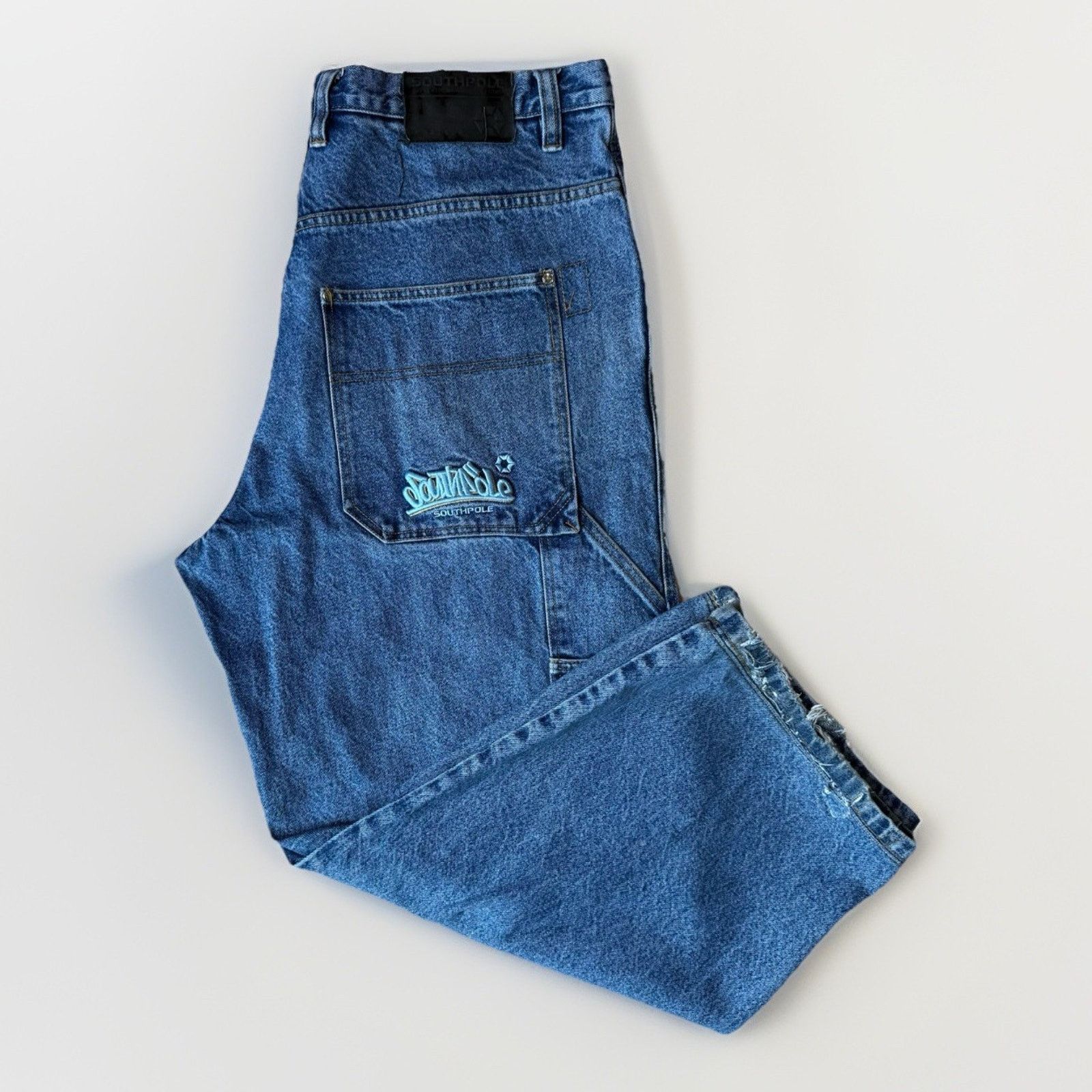 Southpole Vintage Southpole Carpenter Jeans 38 Blue Y2K Baggy Denim Size US 38 / EU 54 - 1 Thumbnail