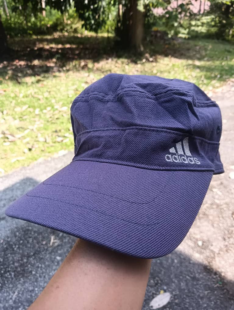 image of Vintage Adidas Faded Cap in Blues, Men's
