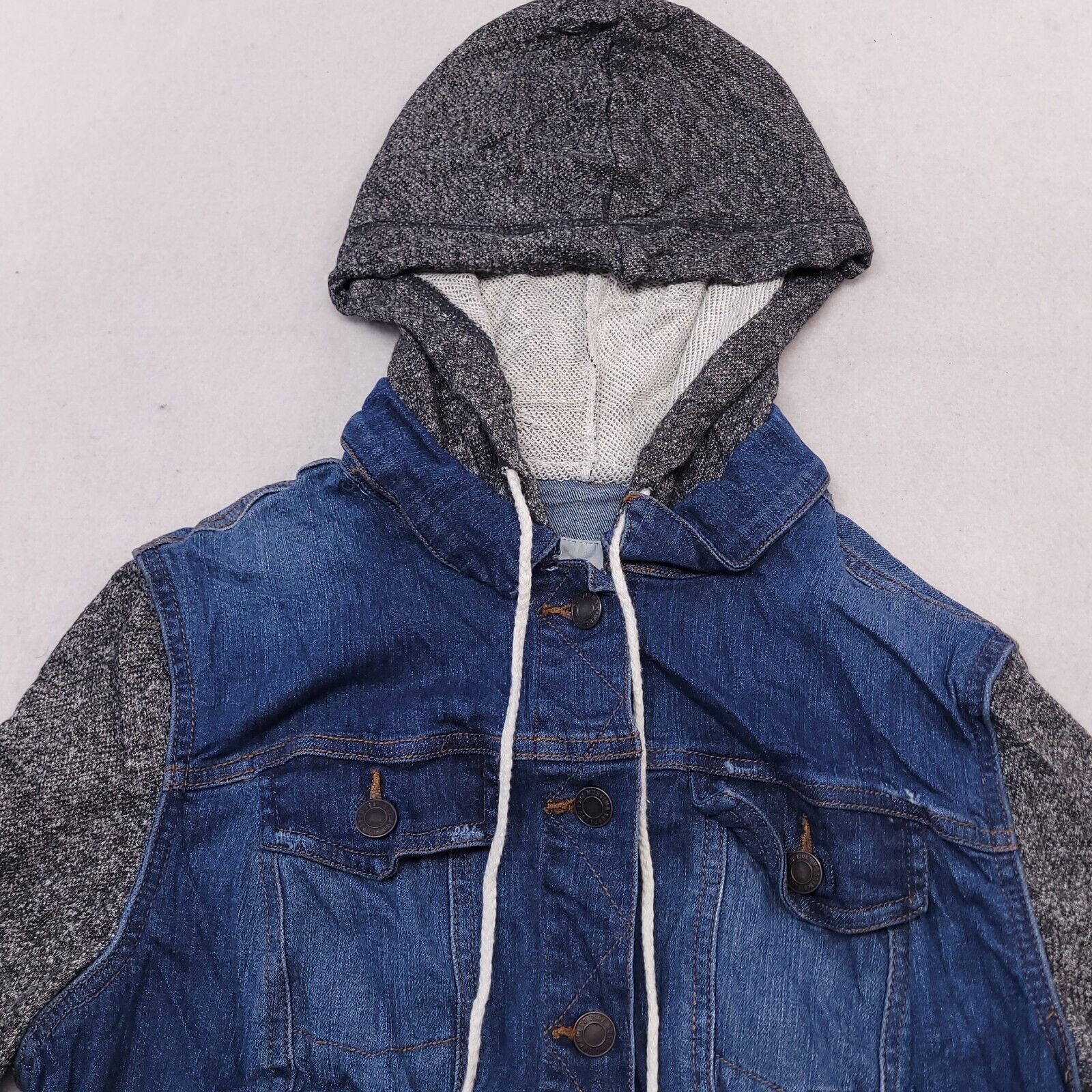 Mossimo Mossimo Supply Co Button Up Denim Hoodie Womens Size M Blue Size M / US 6-8 / IT 42-44 - 1 Thumbnail