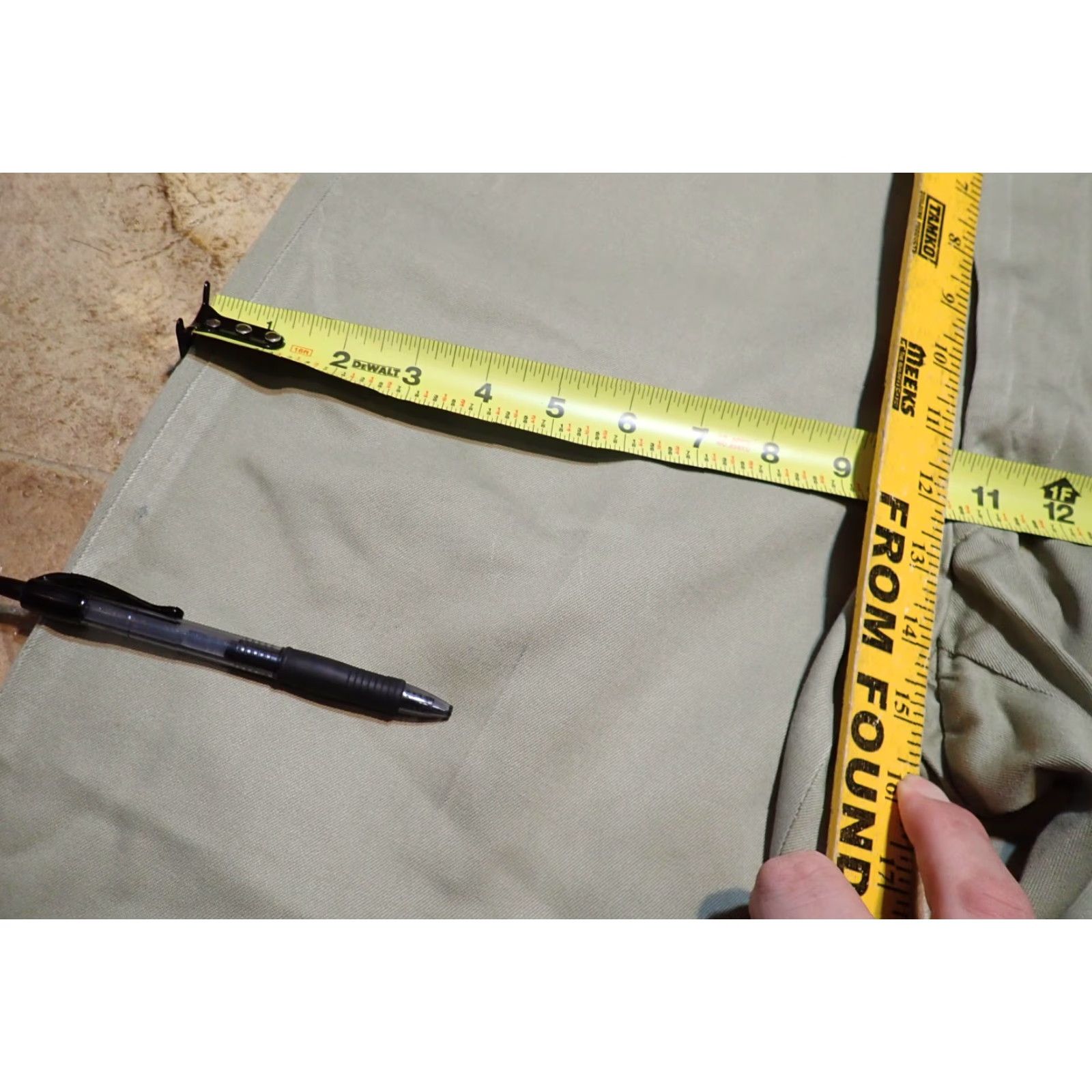 Vintage VINTAGE Gerber Uniforms Chino Pants 29x25 Regular Blue? 40s 50s USA Talon 42 Zipper Mens Workwear Distressed 5-Pocket Readable Measurements Size US 29 - 7 Thumbnail