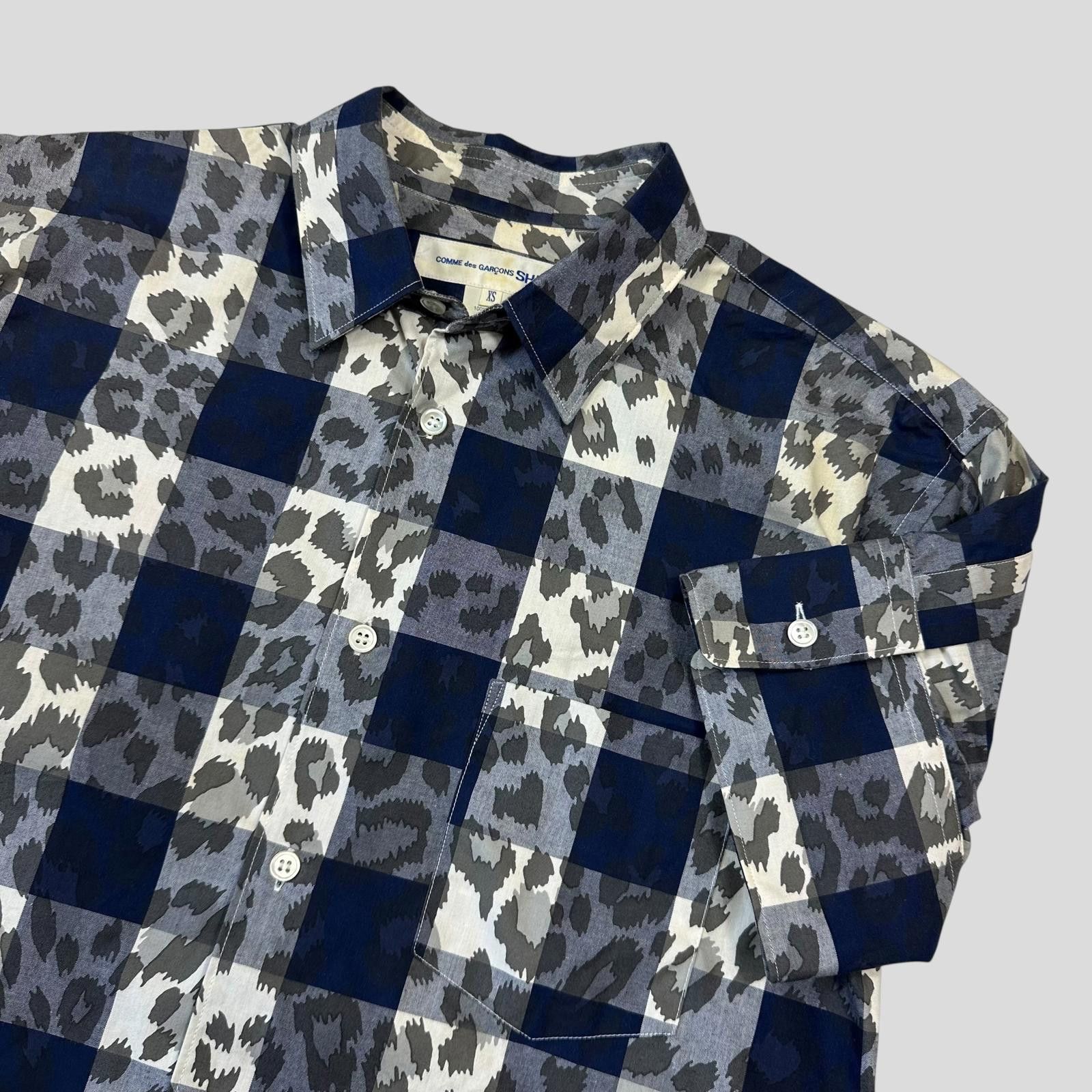 Comme des Garcons CDG SHIRT 00’s Camo Check Short Sleeve Shirt - S Size US S / EU 44-46 / 1 - 2 Thumbnail
