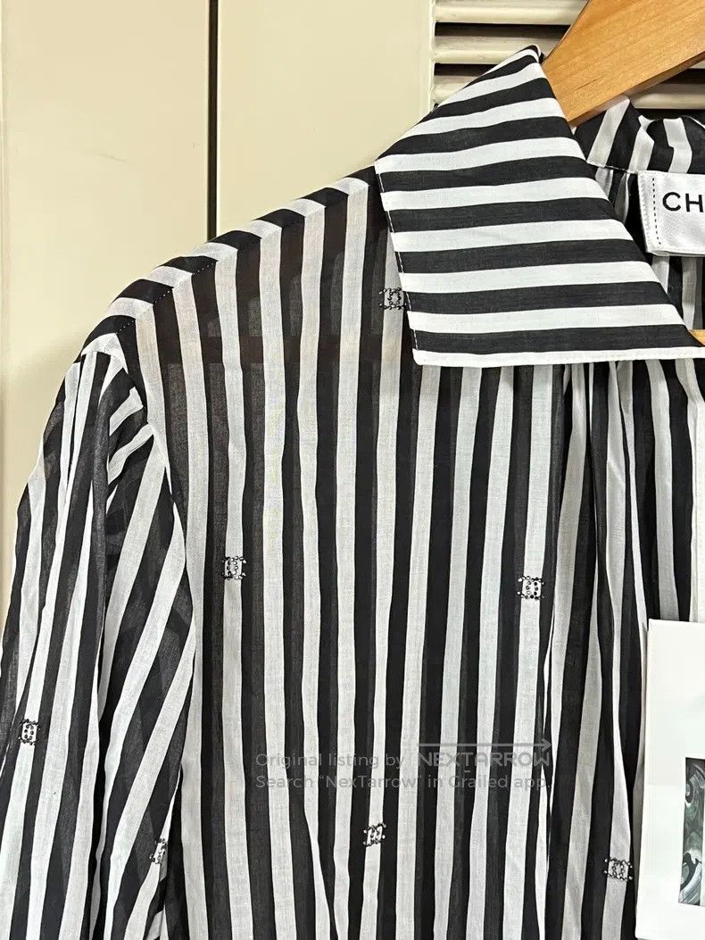 Chanel Chanel 24M Beach Series Striped Shirt Skirt Size XXS / US 00 / IT 34 - 4 Thumbnail