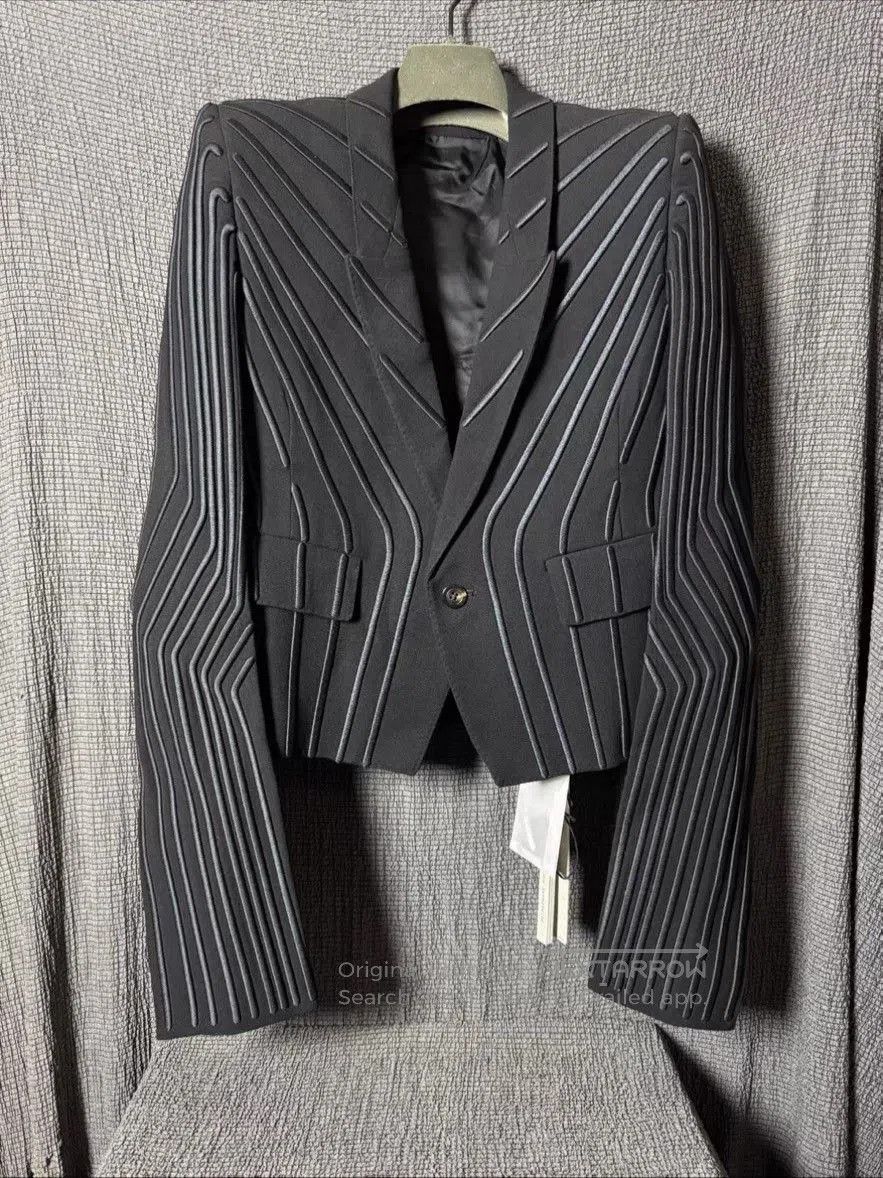 Rick Owens Rick Owens Padded Shoulder Short Blazer. Size S / US 4 / IT 40 - 1 Thumbnail