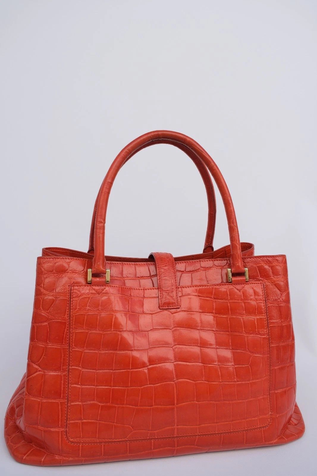 Loro Piana Super RARE Loro Piana Bellevue Exotic Leather Bag Tote Size ONE SIZE - 2 Thumbnail