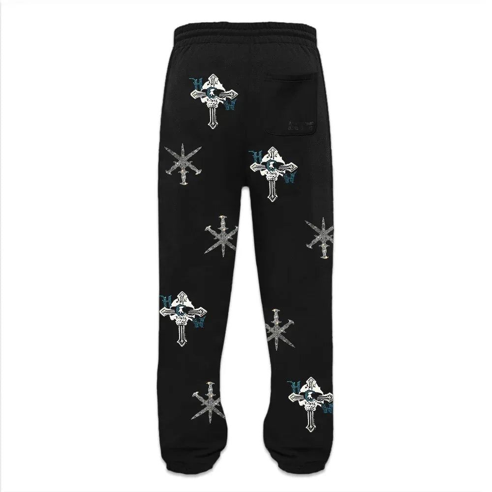 Unknown London Unknown London Rhinestone Joggers – Size L Size US 32 / EU 48 - 2 Thumbnail