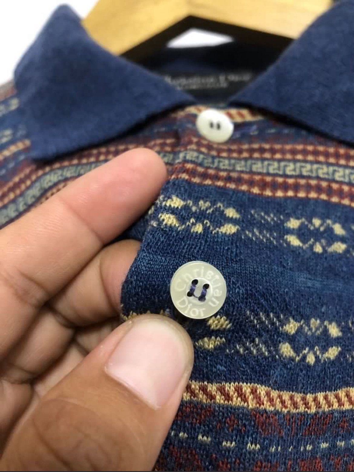 Dior Christian Dior Wool Poloshirt Size US M / EU 48-50 / 2 - 4 Thumbnail