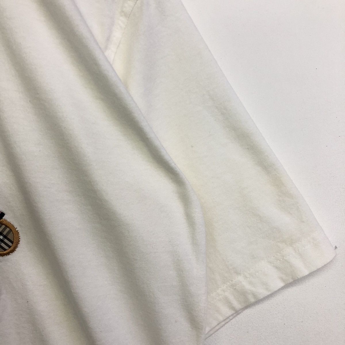Burberry × Vintage Vintage Burberrys Bear Nova Check Embriodery Tshirt Size US S / EU 44-46 / 1 - 7 Thumbnail