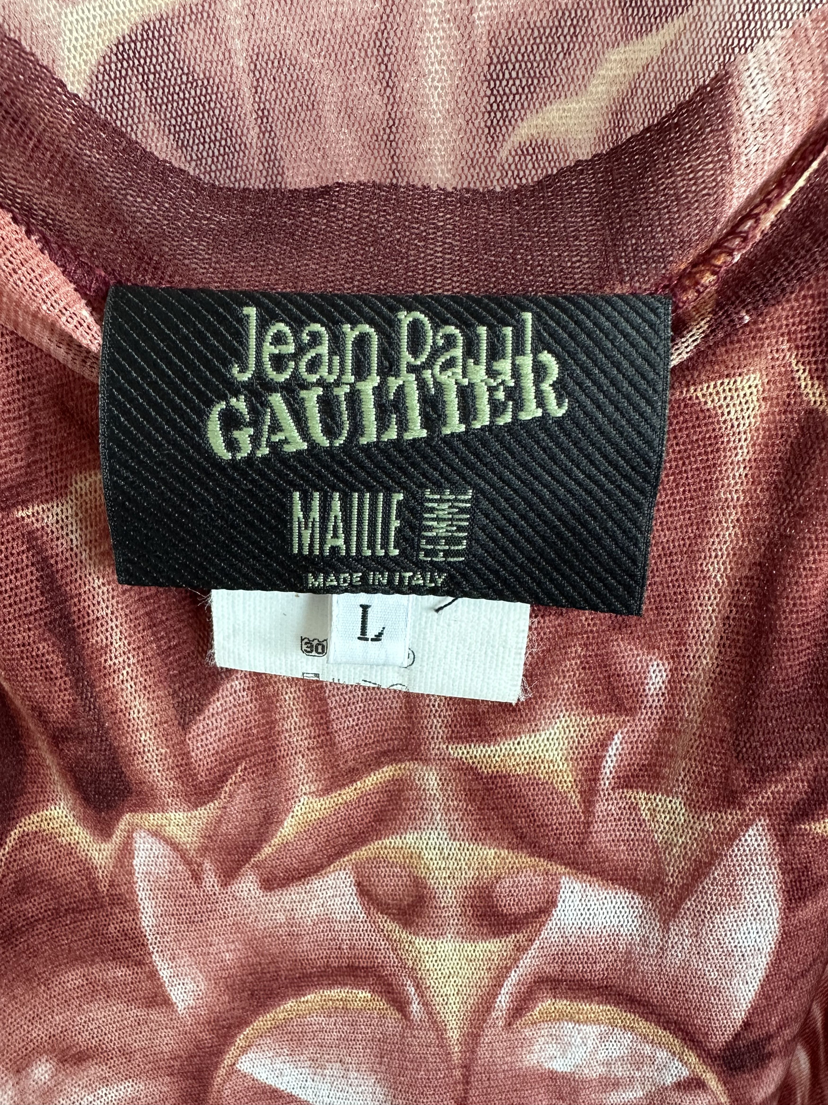 Jean Paul Gaultier JEAN PAUL GAULTIER Sleeveless Mesh Top Satan 2001 Shirt Size L / US 10 / IT 46 - 6 Thumbnail