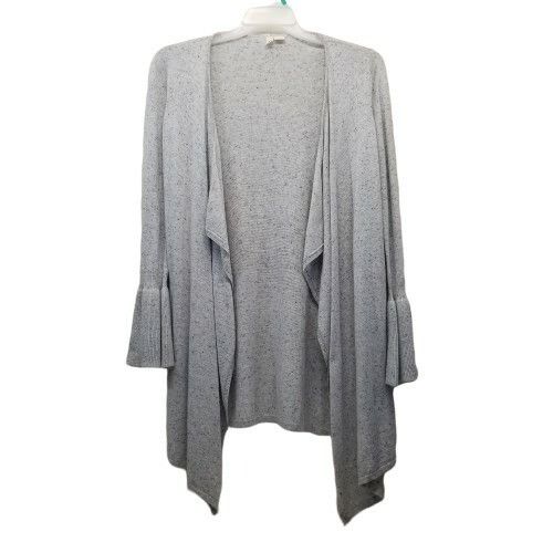 Anthropologie Moth XS Cardigan Sweater Gray Speckled Wool Cashmere Waterfa Size XS / US 0-2 / IT 36-38 - 1 Thumbnail