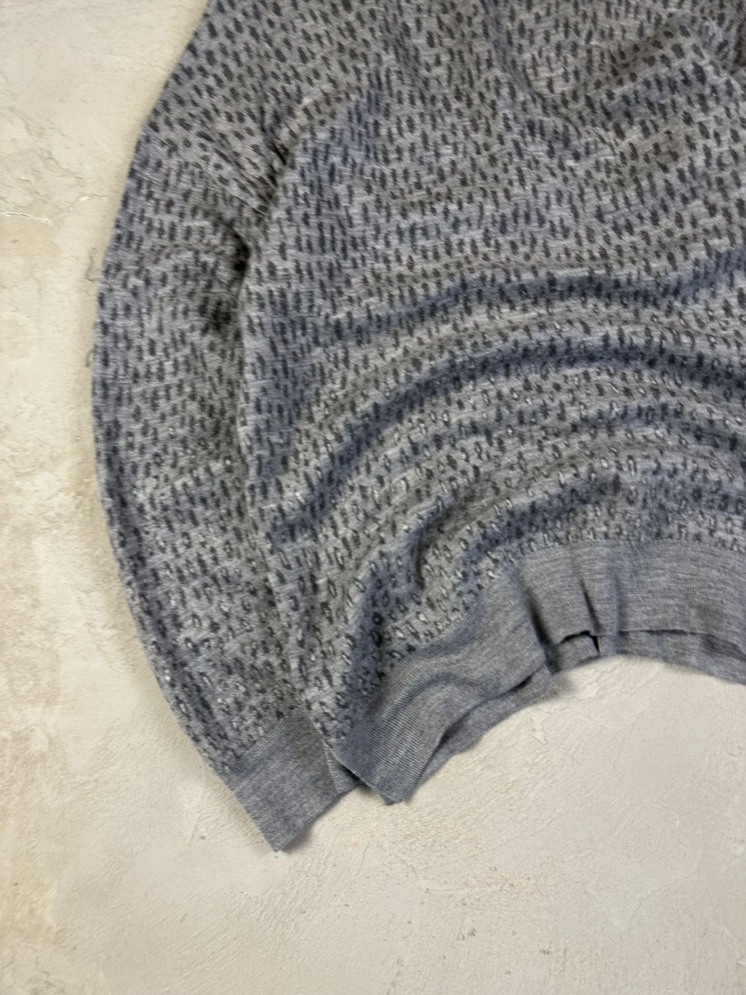 Allsaints Merino Wool Leopard Boxy Knit Sweater