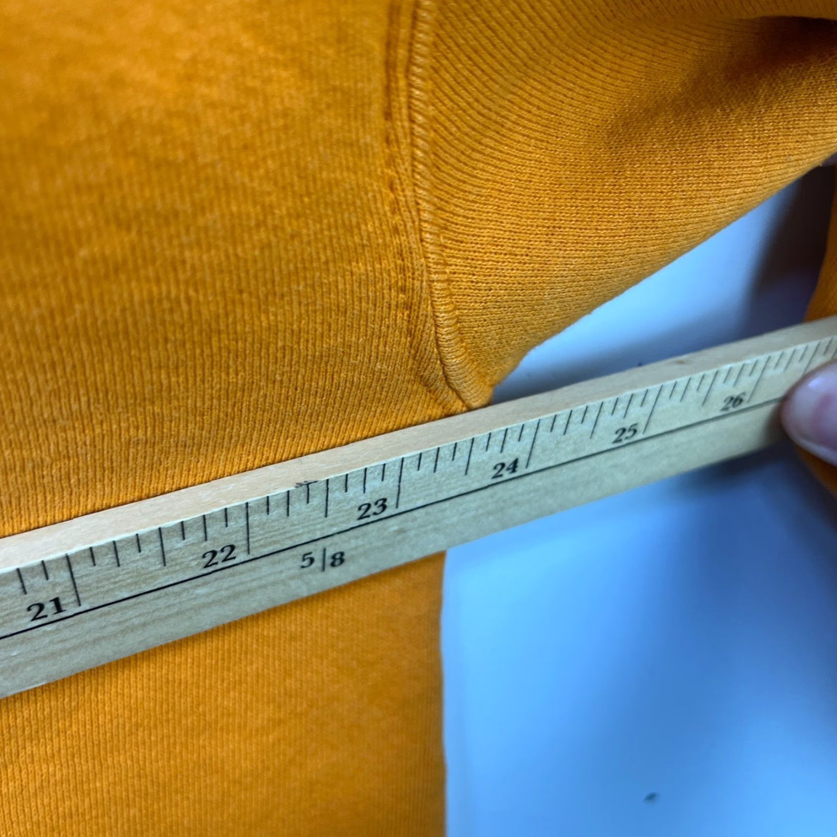 Russell Athletic VINTAGE Russell Athletic Hoodie XL Mens Orange Pullover Logo Crew Neck Fleece Cotton Long Sleeve Size US XL / EU 56 / 4 - 6 Thumbnail