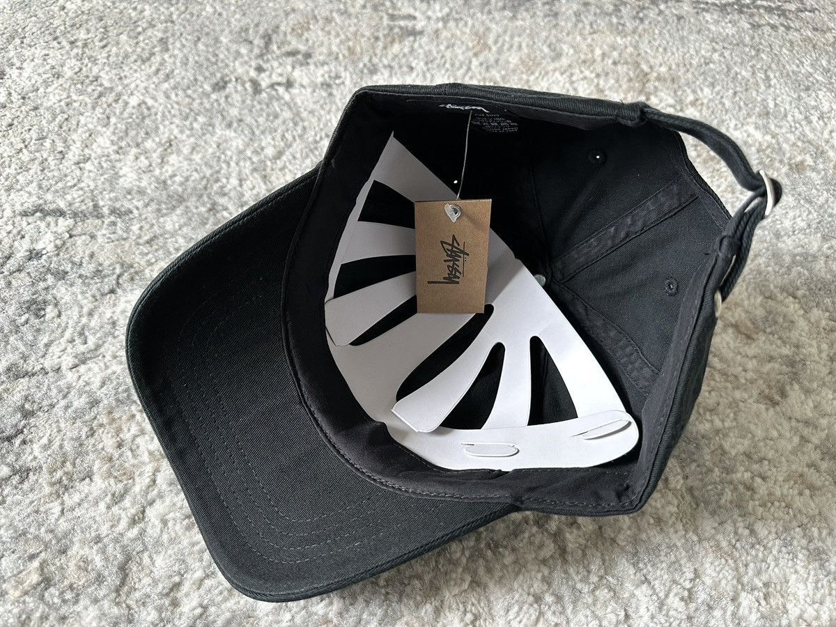 Stussy STUSSY LOW PROFILE ATHLETICS STRAPBACK BLACK CAP (SS25) Size ONE SIZE - 9 Thumbnail