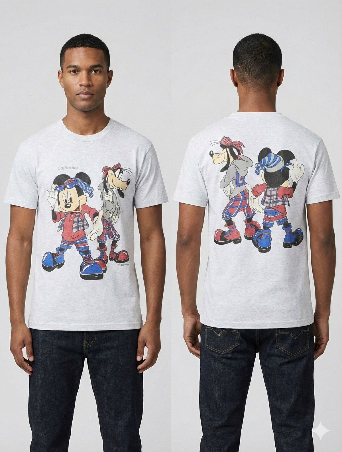 Cartoon Network 🔥Rare Vintage Mickey & Goofy California Tee Size US M / EU 48-50 / 2 - 1 Thumbnail