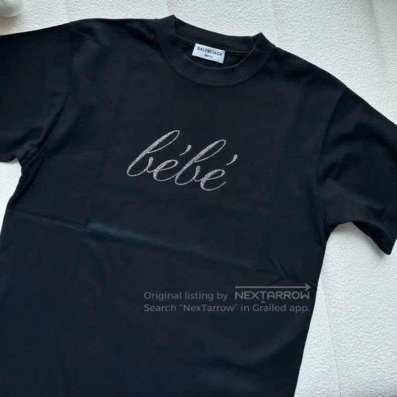 Balenciaga Short Sleeve T-Shirt with Sequins