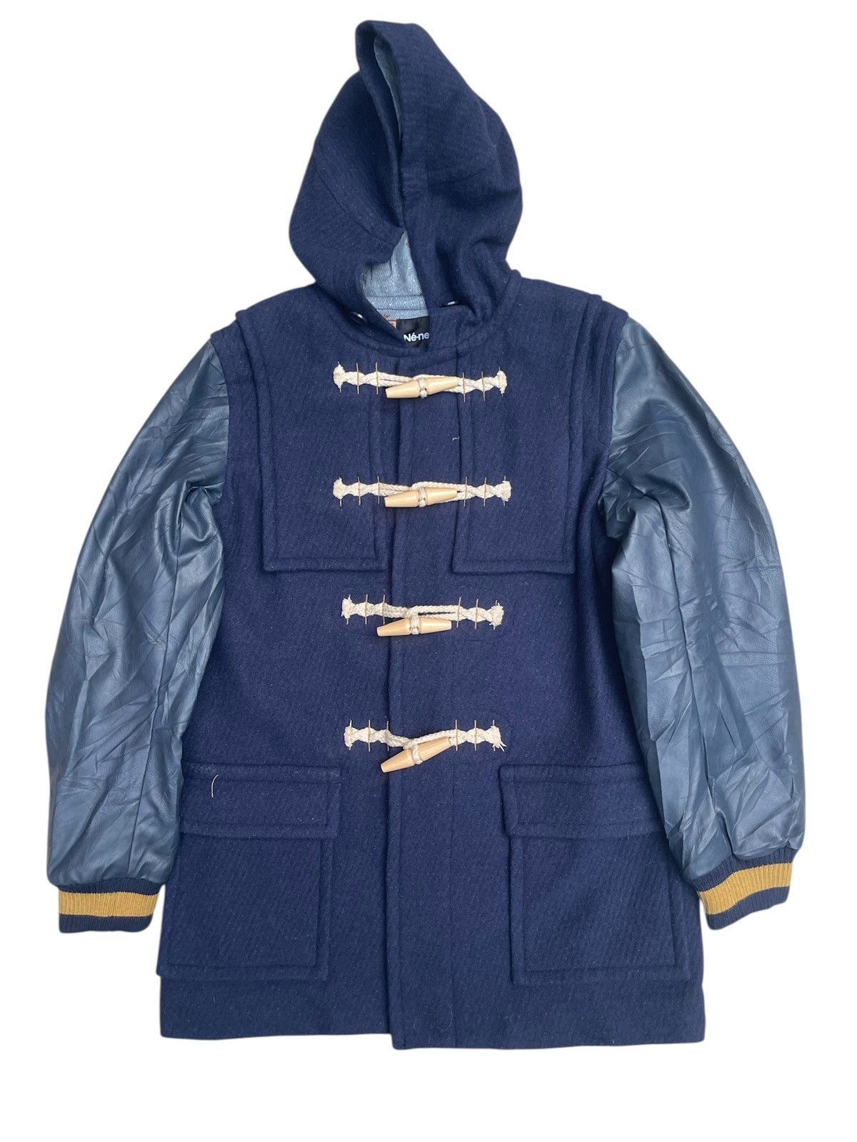 Vintage Nénet Japan Navy Hooded Jacket – Toggle Closure