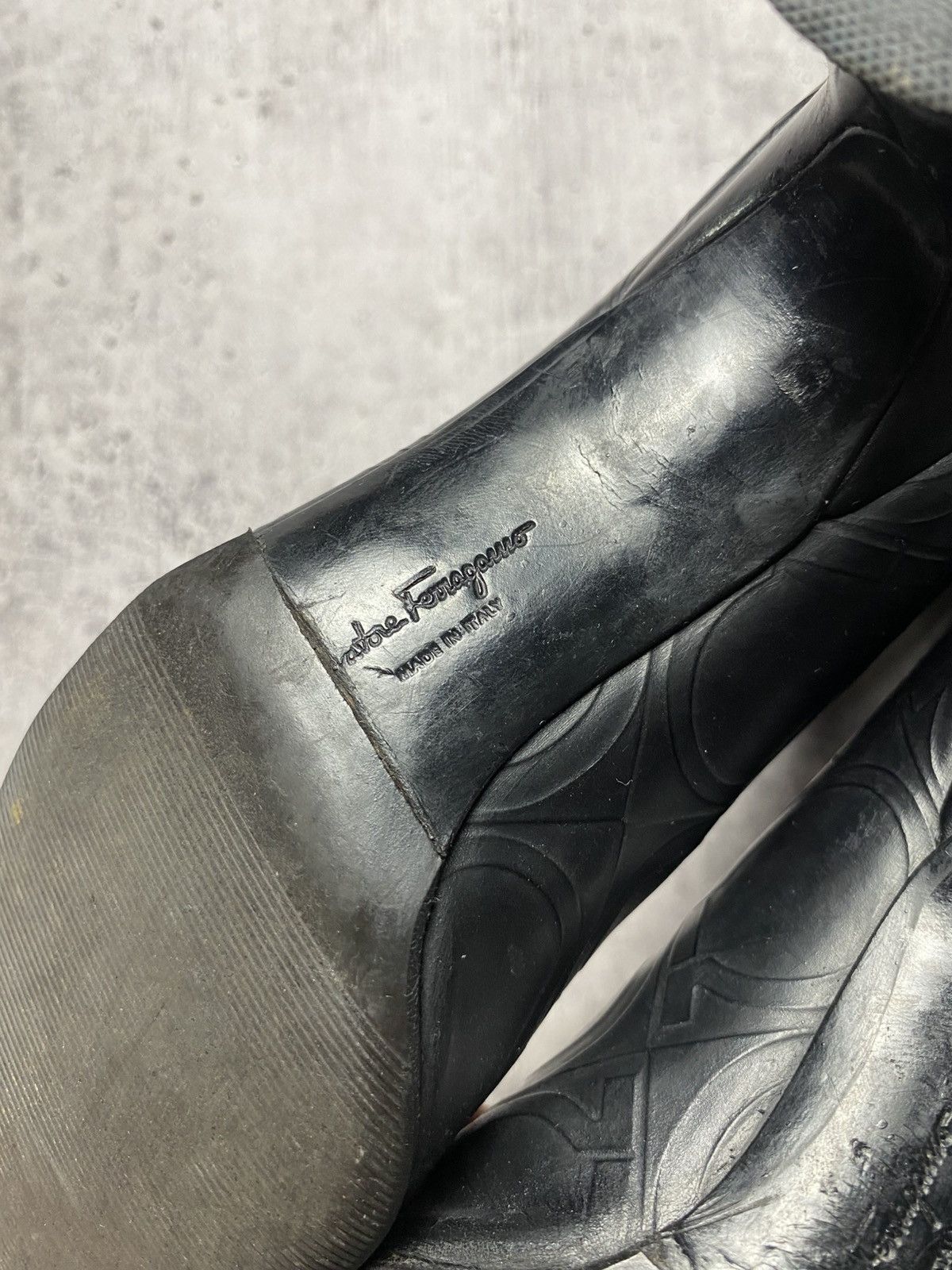 Salvatore Ferragamo Salvatore Ferragamo Monogram Leather Boots Size US 6 / IT 36 - 5 Thumbnail