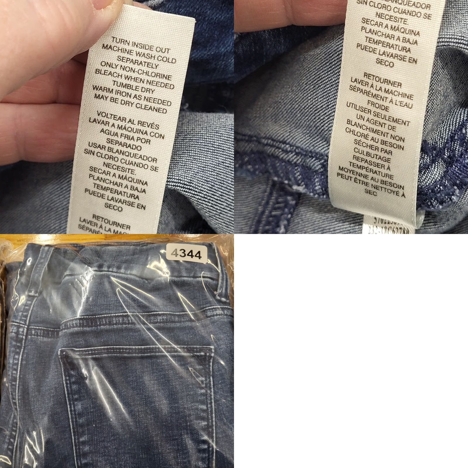Vintage Chico's Jeans Womens Size 1 Blue Denim Straight Leg High Rise College Size 25" / US 0 / IT 36 - 9 Thumbnail