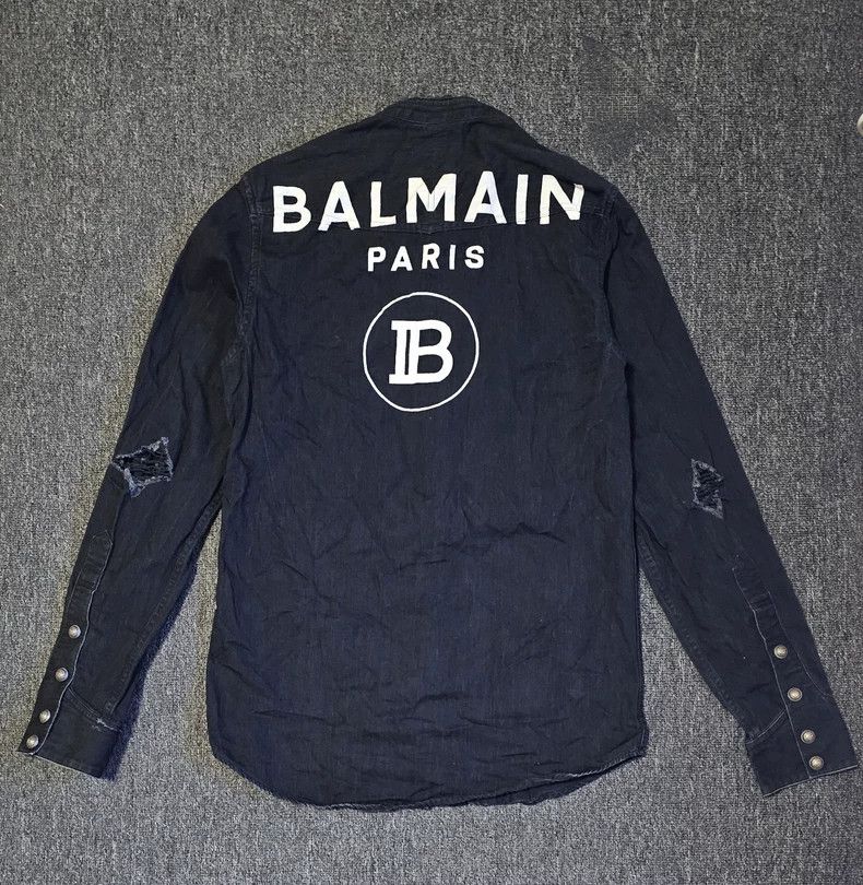 balmain SS11 チェック半袖シャツ　Decarnin サイズ38 balmain SS11 チェック半袖シャツ Decarnin サイズ38 Balmain