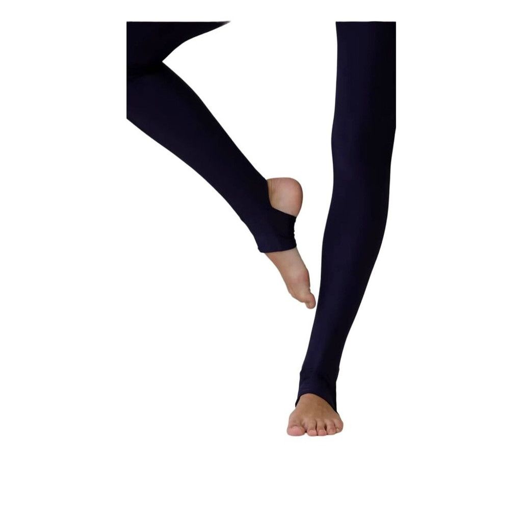 Other Cajubrasil Solid Navy Blue Yoga Stir-Up Leggings High L Size 28" / US 6 / IT 42 - 4 Thumbnail