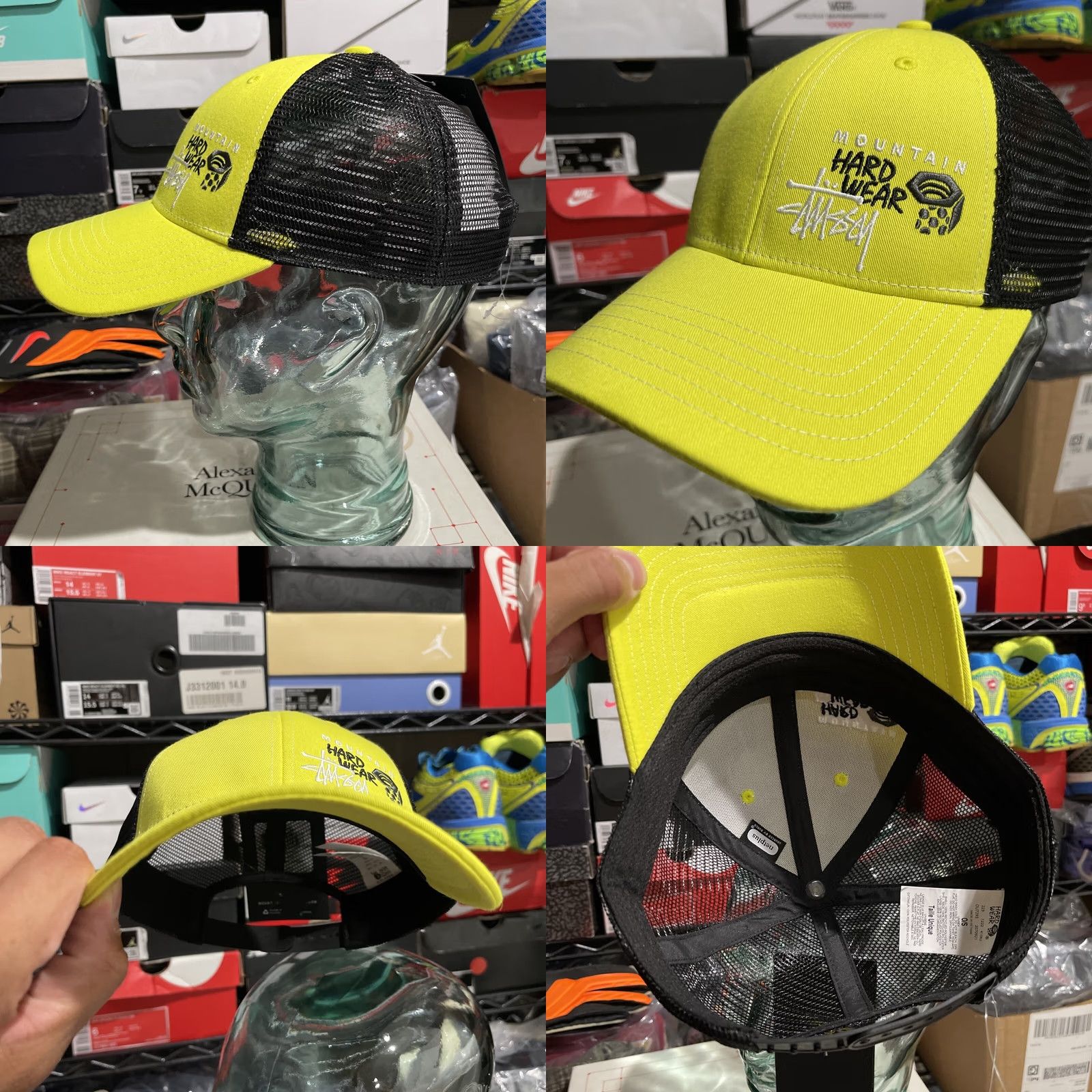 Vintage Stussy Mountain Hardwear Hat Cap Mens Adjustable Yellow Trucker Snapback Stüssy Cap Hat Men Adjustable Yellow Trucker Hat Size ONE SIZE - 8 Thumbnail