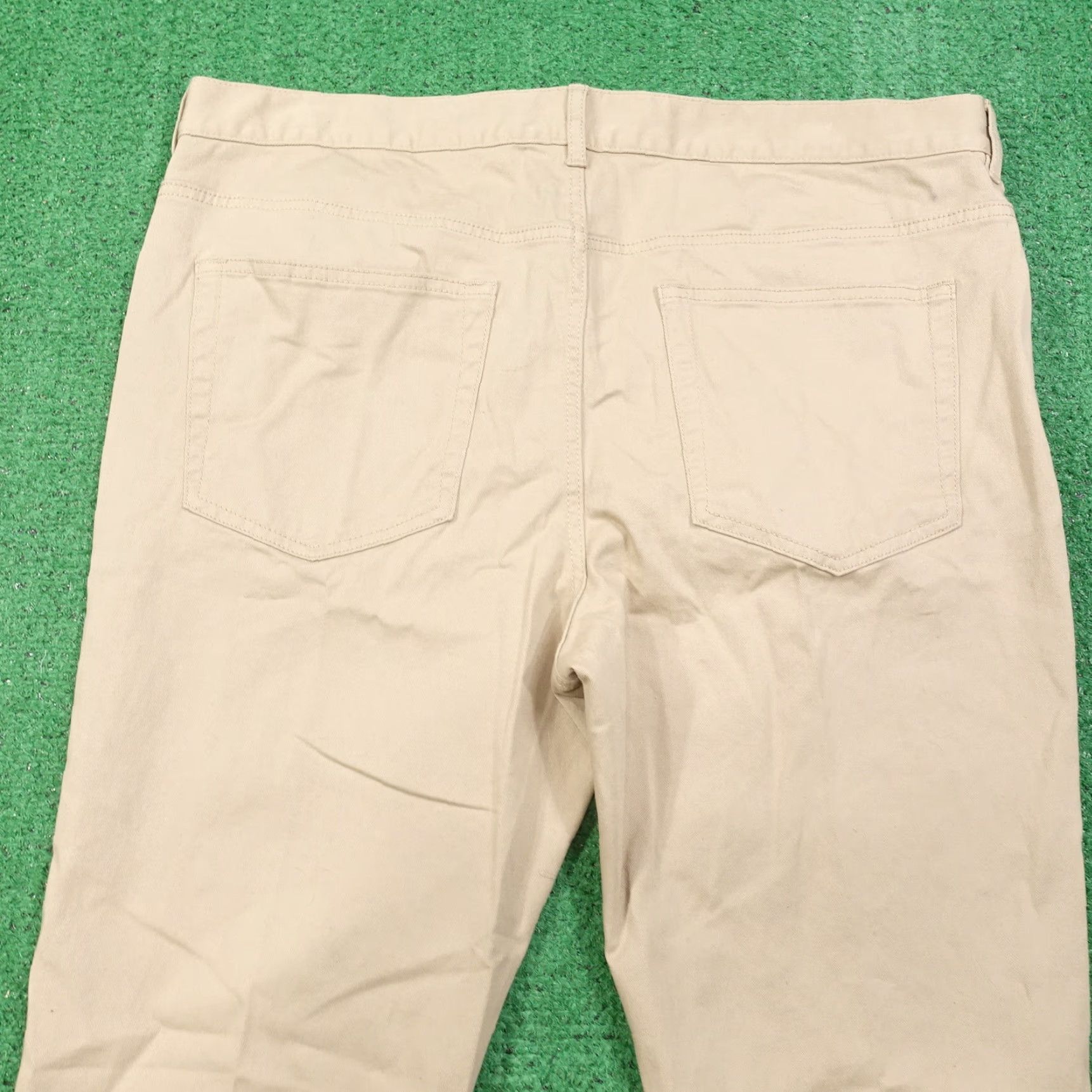 H&M Vintage H&M Men's Slim Fit Beige Khaki Cotton Chino Pants Size 38 Casual Block Pattern Size US 38 / EU 54 - 6 Thumbnail