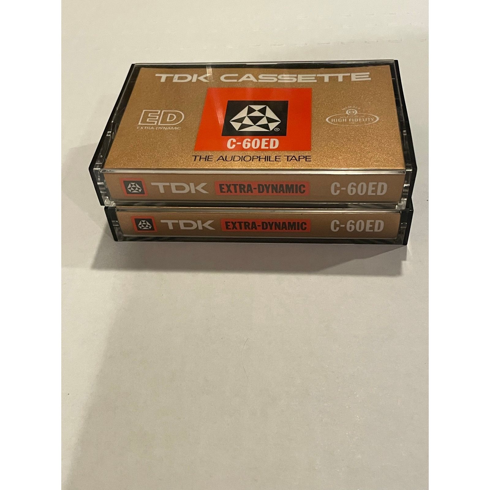 INTENTIONALLY BLANK 2 x 1970s TDK C-60ED Extra-Dynamic Audiophile Cassette Tapes Size ONE SIZE - 2 Thumbnail