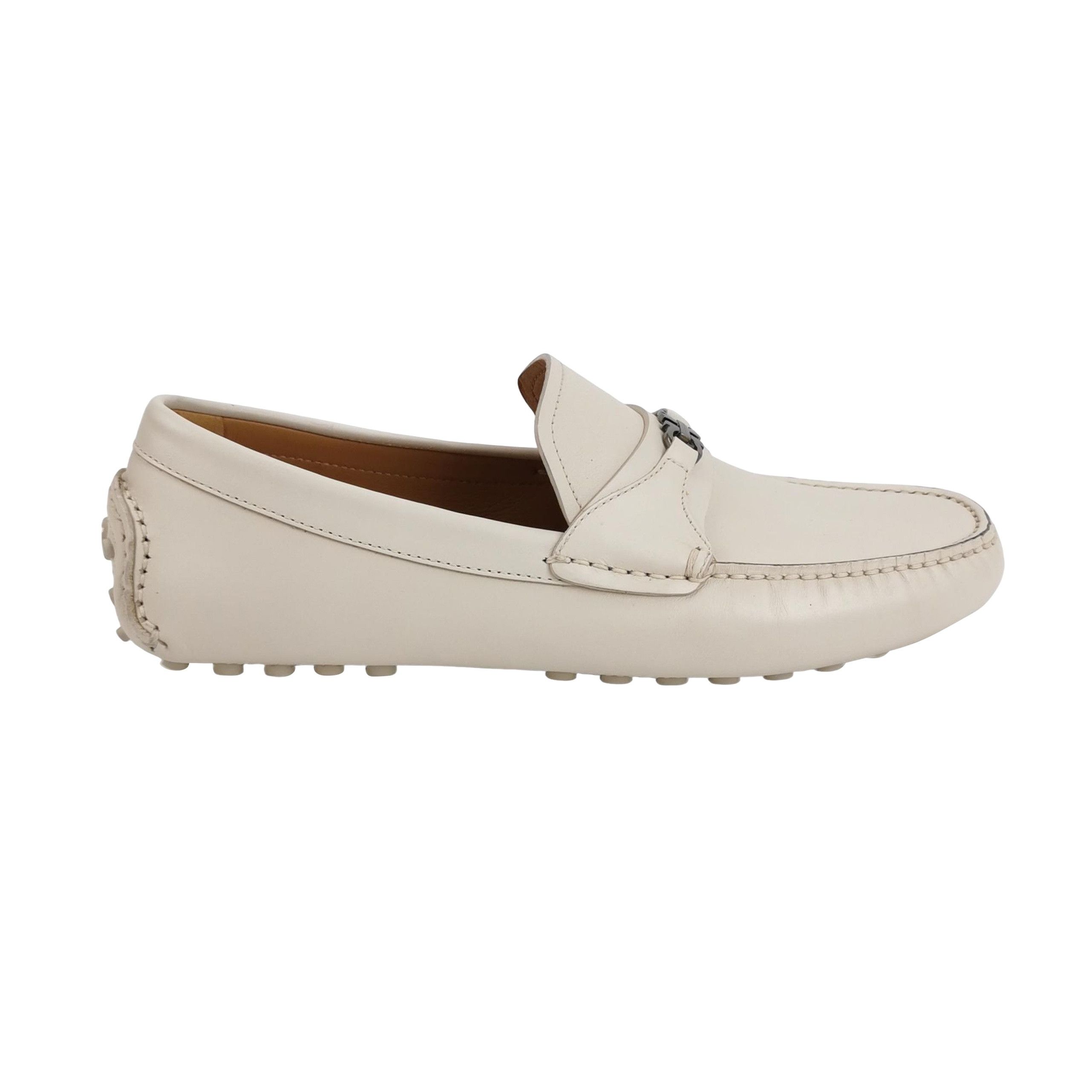 Salvatore Ferragamo Salvatore Ferragamo Gancini Leather Driving Flats 39.5 Size US 9.5 / IT 39.5 - 1 Thumbnail