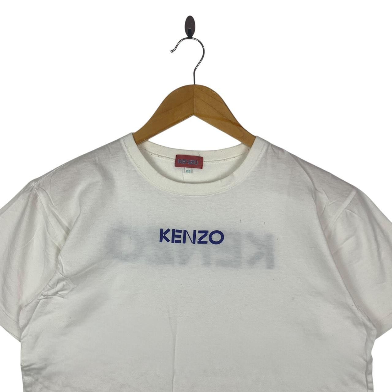 Vintage Vintage KENZO PARIS Double Sided Logo Cropped Top Tee Size US M / EU 48-50 / 2 - 3 Thumbnail
