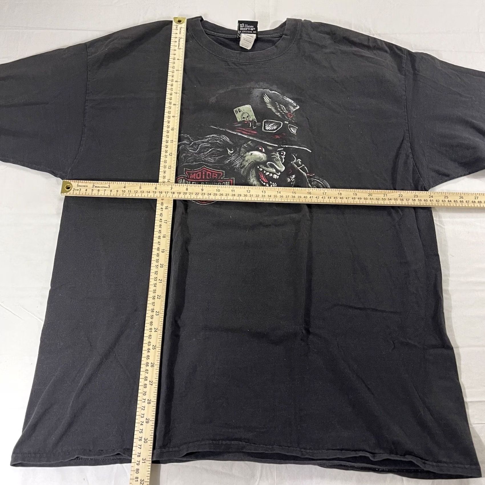 Harley Davidson Harley-Davidson Men's 2XL T-Shirt Buckminns D&D Xenia Ohio Joker Graphic Shirt Adult Black 90s Mens Size US XXL / EU 58 / 5 - 2 Thumbnail