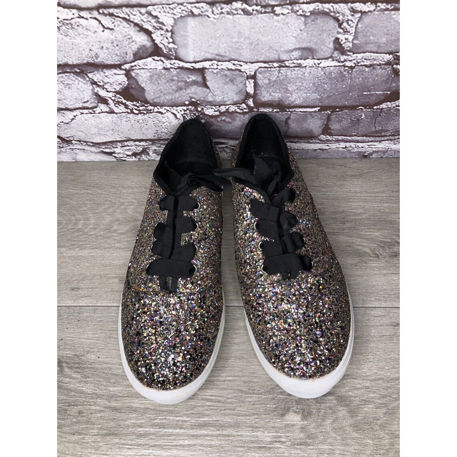 Other Torrid Colorful Glitter Lace Up Low Top Sneakers Shoes Women Size US 10 / IT 40 - 16 Thumbnail