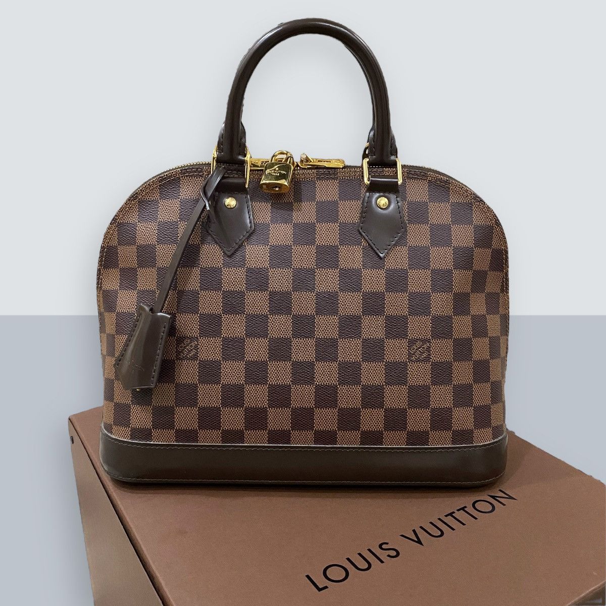 Louis Vuitton Authentic Louis Vuitton Alma PM Damier Ebene Size ONE SIZE - 1 Thumbnail