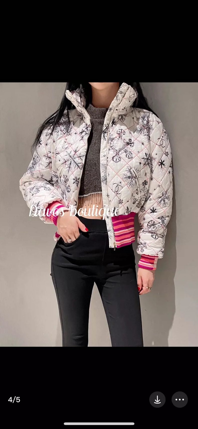 Chanel Chanel Ski Series Snowflake Puffer Jacket - dmc Size US S / EU 44-46 / 1 - 1 Thumbnail