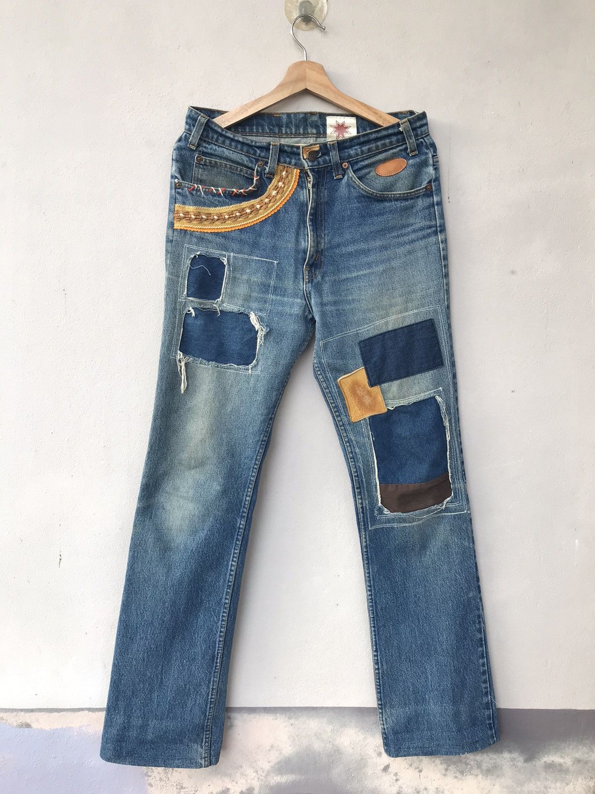 Levi's Vintage Levis Patchwork Denim custom sashiko Size US 32 / EU 48 - 1 Thumbnail