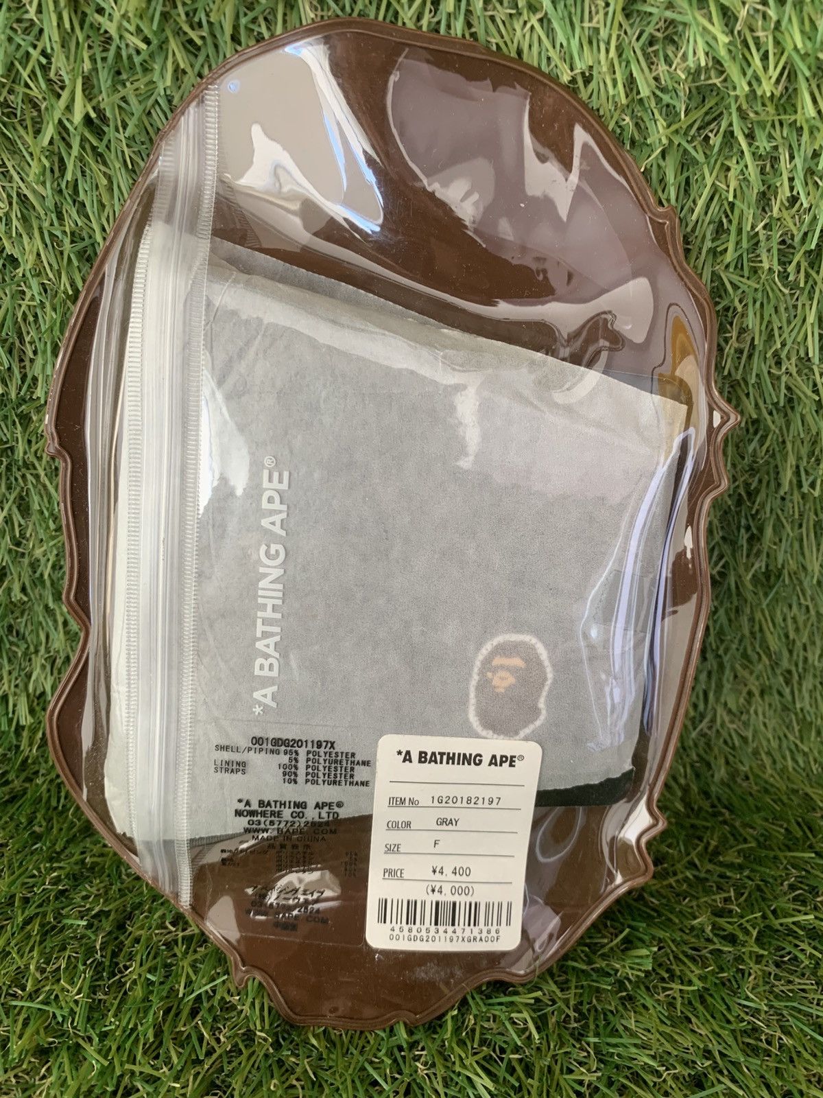 Bape Bape Face Masks Ape Head Patch "Gray" Size ONE SIZE - 3 Thumbnail