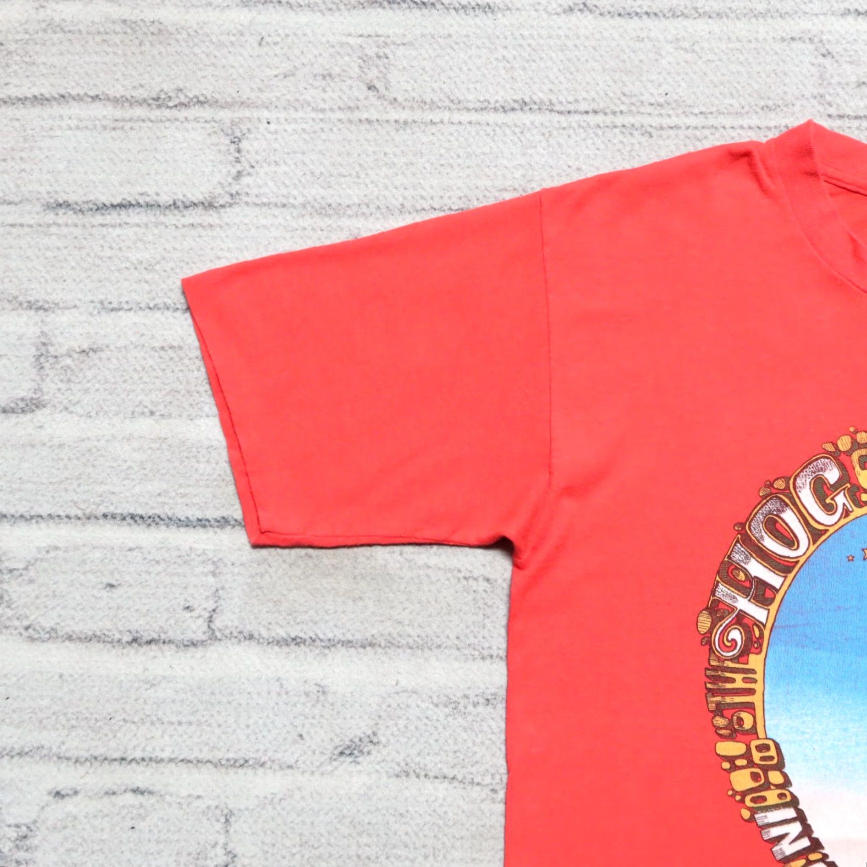 Vintage Vintage Hog Farm & Friends by Wavy Gravy Ken Kesey Shirt M Red Belton T-Shirt Men XS? Size US M / EU 48-50 / 2 - 4 Thumbnail