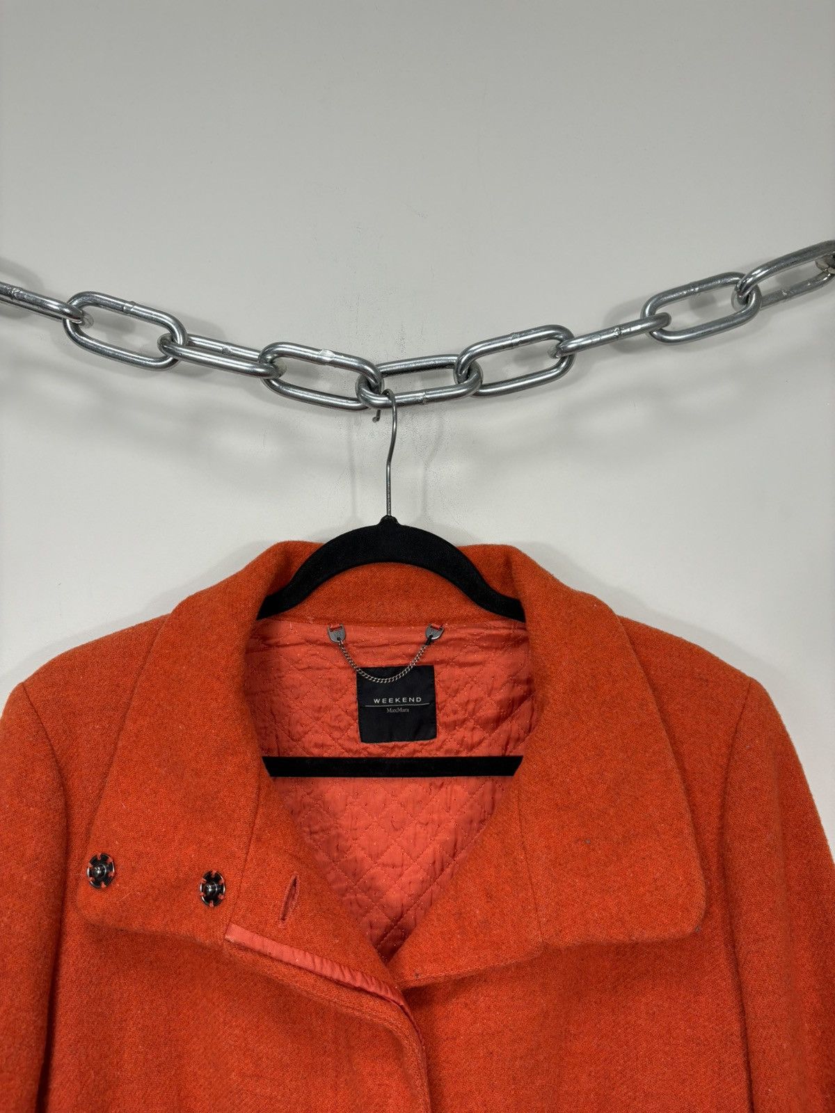 Max Mara Max Mara Weekend Women’s Orange Classic Luxury Long Coat Size M / US 6-8 / IT 42-44 - 10 Thumbnail