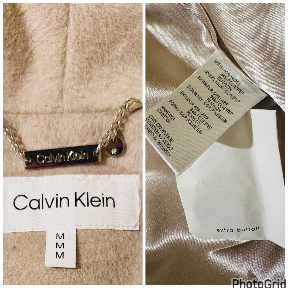 Calvin Klein Calvin Klein Belted Wool Coat Size M / US 6-8 / IT 42-44 - 10 Thumbnail