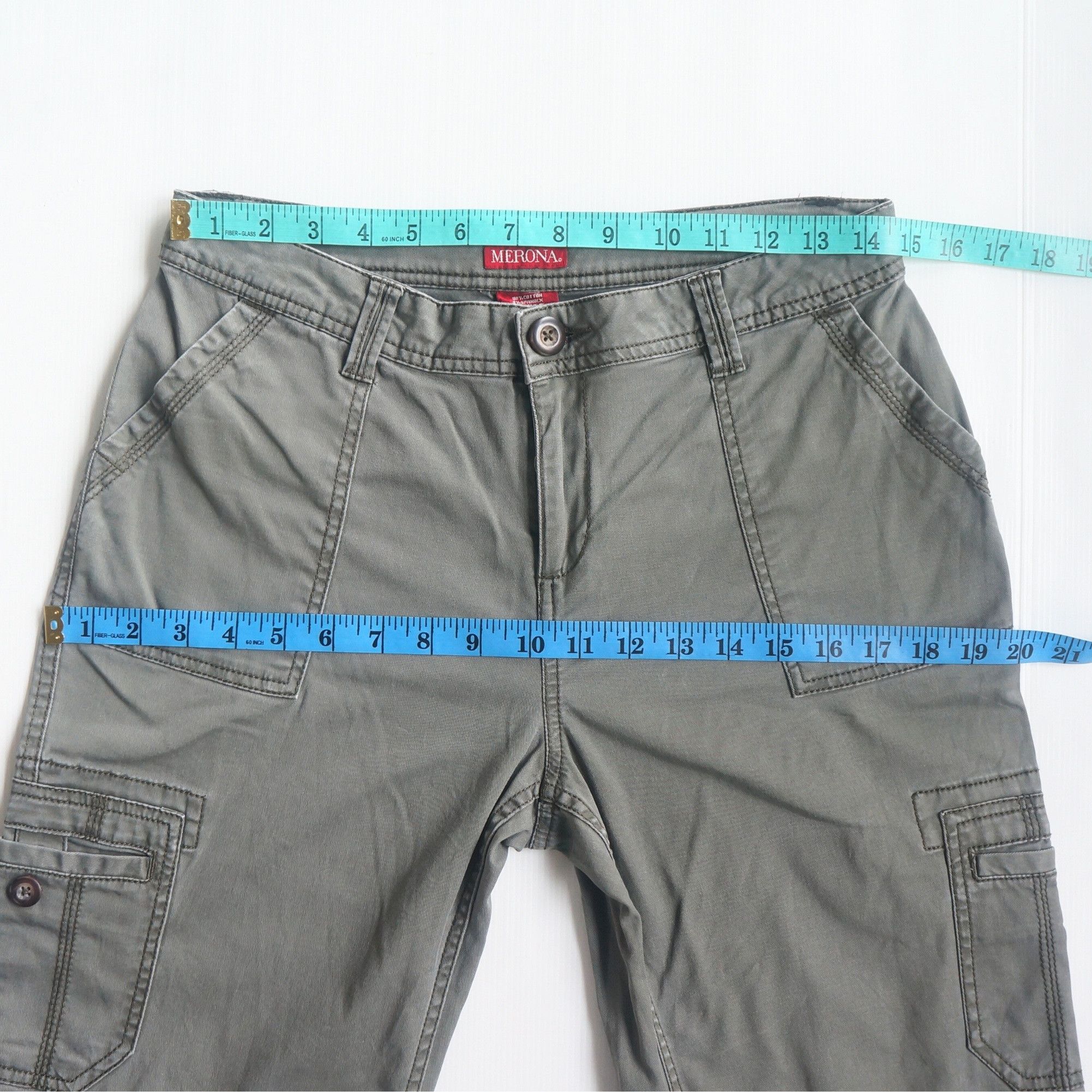 Merona MERONA Flared Stretch Cargo Pants Size 28" / US 6 / IT 42 - 7 Thumbnail
