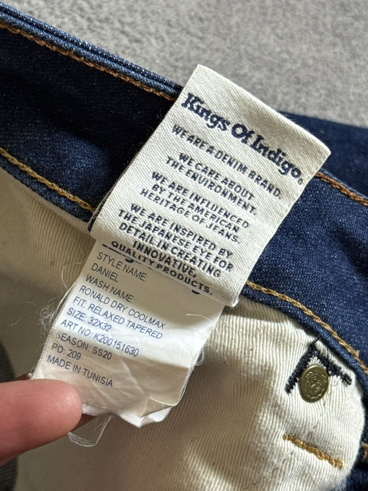 Kings Of Indigo Kings Of Indigo 32/32 tapered denim pants trousers jeans Size US 32 / EU 48 - 12 Thumbnail
