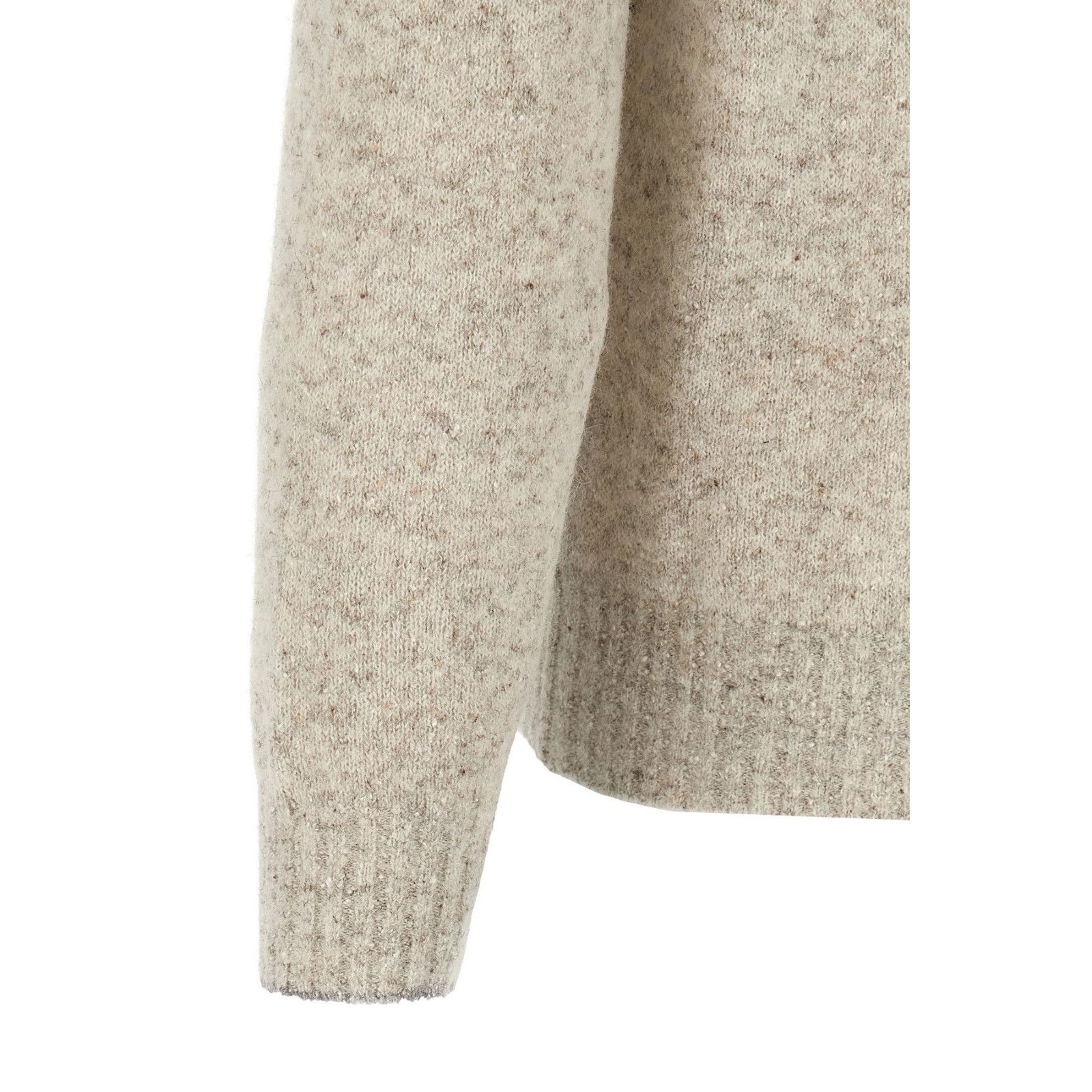 Brunello Cucinelli BRUNELLO CUCINELLI Gray/Beige Wool Sweater New & Authentic Size US L / EU 52-54 / 3 - 4 Thumbnail
