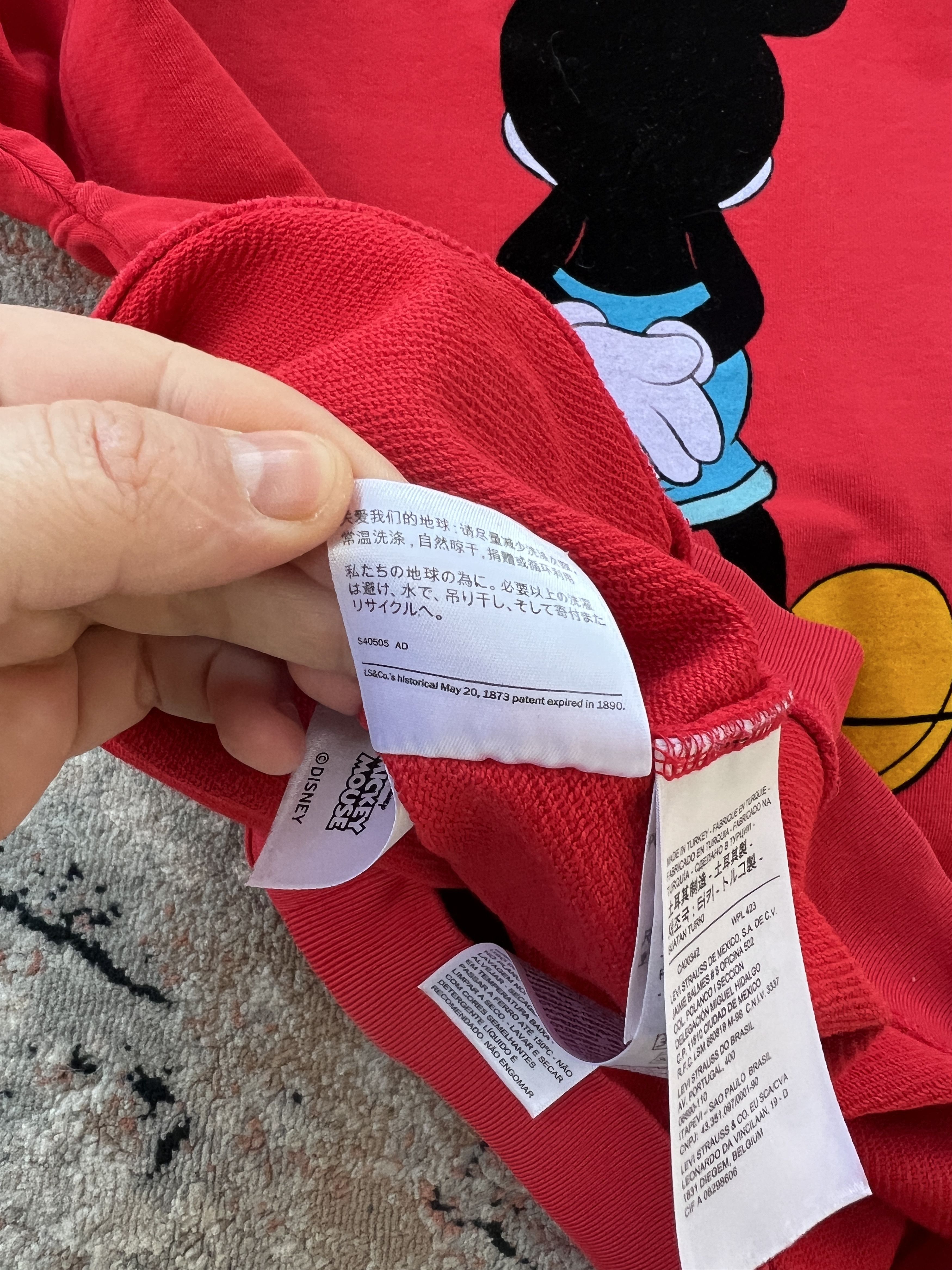 Disney Levi's Disney Mickey Mouse Sweatshirt Size US S / EU 44-46 / 1 - 5 Thumbnail