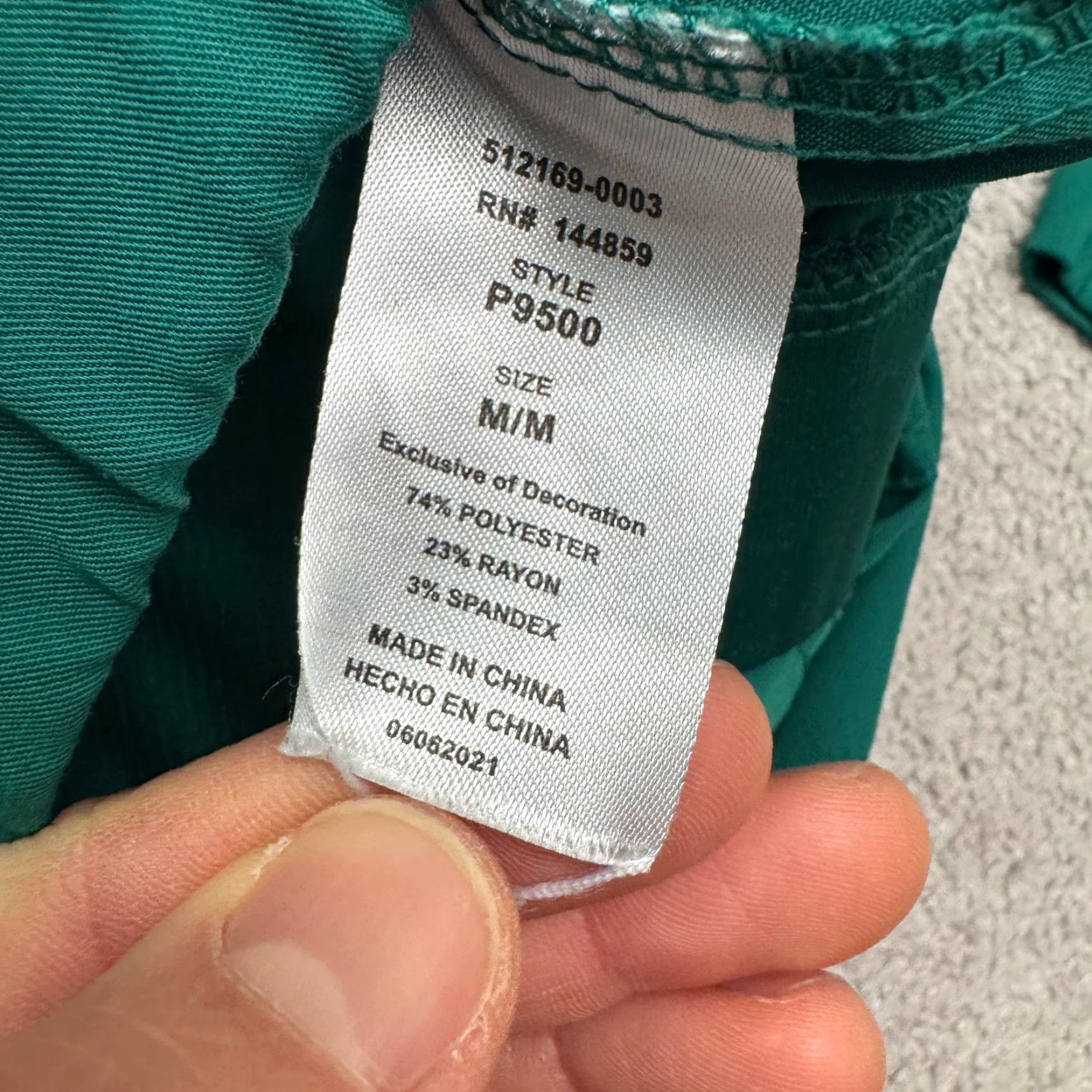 Vintage Adar Pro Jogger Scrub Pants Womens Medium Green Tapered Leg Stretch Medical Work Size 32" / US 10 / IT 46 - 7 Thumbnail