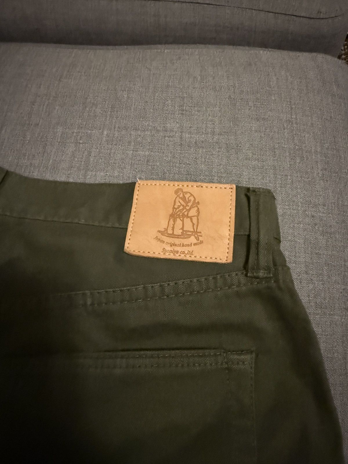 Pure Blue Japan Pure Blue Japan Selvedge Twill Chinos - Olive Size US 36 / EU 52 - 3 Thumbnail