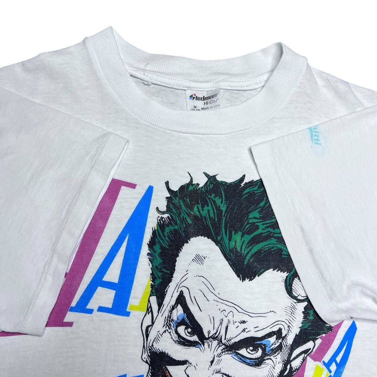 DC Comics 1987 The Joker Laughing Batman DC Comics Graphitti Tee Size US M / EU 48-50 / 2 - 2 Thumbnail