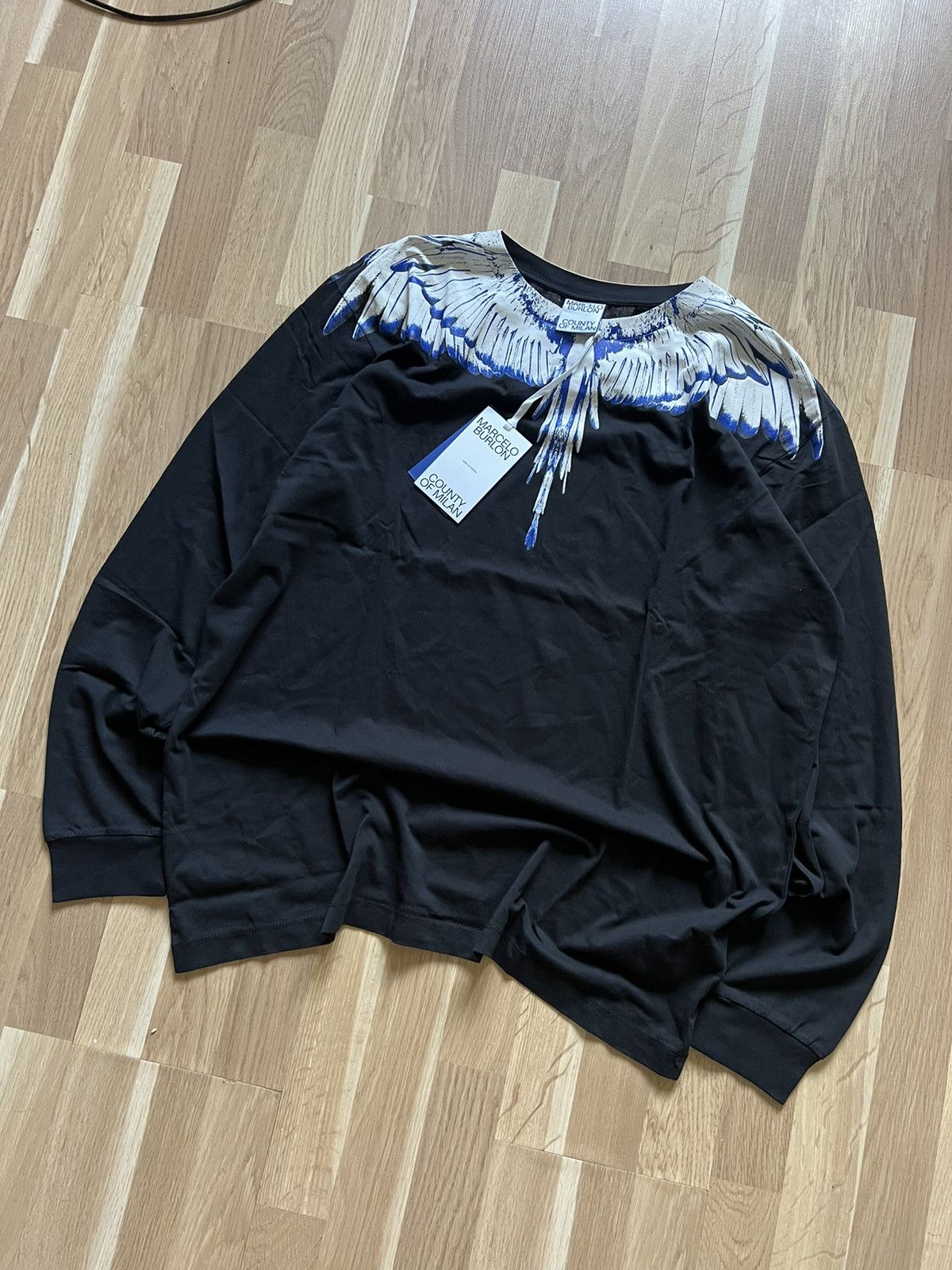 Marcelo Burlon Marcelo Burlon long sleeve wings eagle old money oversized Size US XXL / EU 58 / 5 - 2 Thumbnail