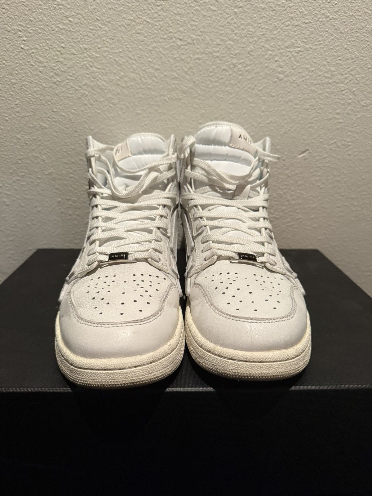 Amiri AMIRI WHITE SKEL TOP HIGHS Size US 10 / EU 43 - 2 Thumbnail