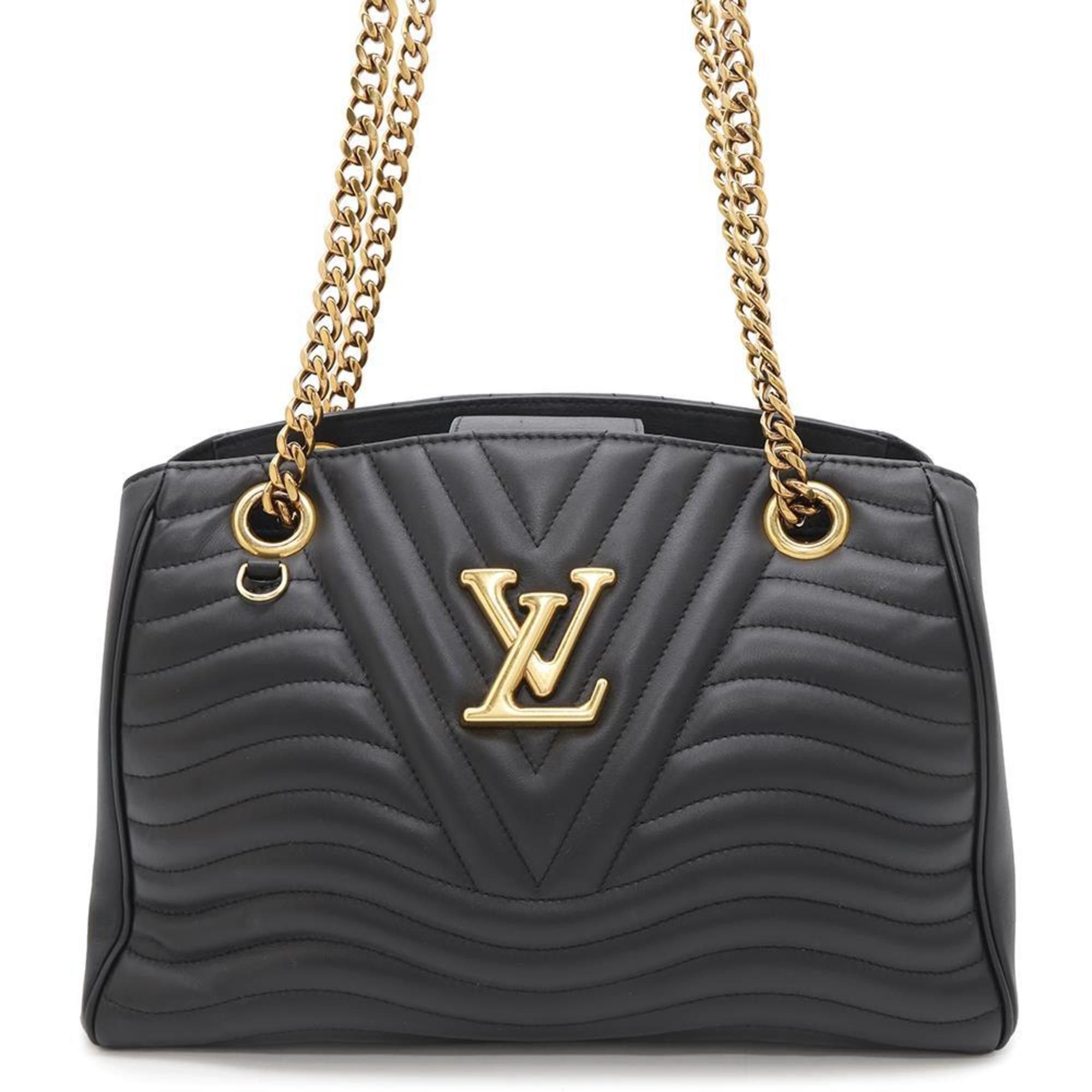 Louis Vuitton Shoulder Bag New Wave Chain Tote M51496 Louis Vuitton 2Way Black, Women's